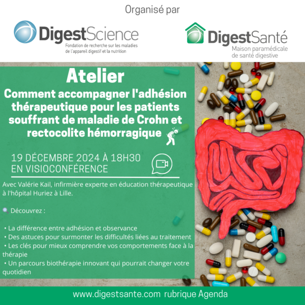 Atelier santé accompagnement des malades souffrant de Crohn et Rectocolite hémoragique